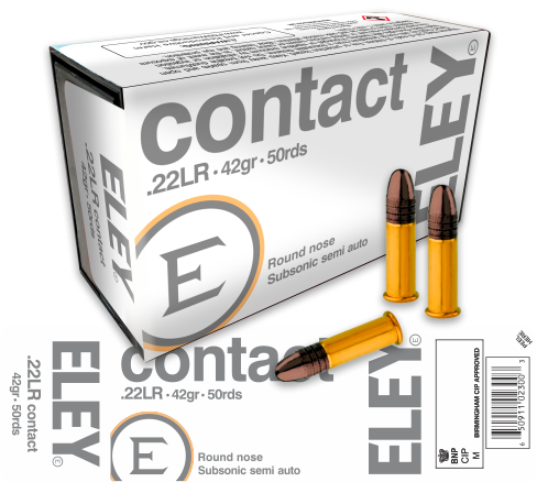 ELEY Contact 22LR ammunition box