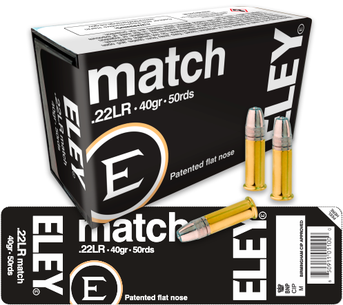 ELEY Match 22LR ammunition box