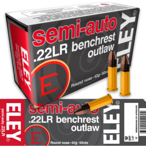ELEY Semi-Auto Benchrest Outlaw 22LR ammunition box