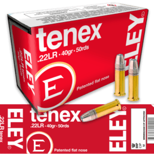ELEY Tenex Flat-Nose 22LR ammunition box