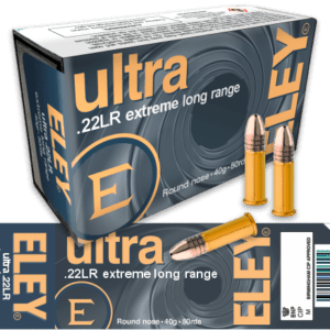 ELEY Ultra Extreme Long Range 22LR ammunition box